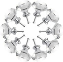 Crystal Glass Cabinet Knobs 30mm Diamond Shape Drawer Kitchen Cabinets Dresser Cupboard Wardrobe Pulls Handles 10 Pcs
