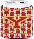 Caroline's Treasures CJ1070-YTBC Letter Y Football Cardinal and Gold Tall Boy Hugger Can Cooler Sleeve Hugger Machine Washable Drink Sleeve Hugger Collapsible Insulator Beverage Insulated Holder