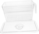 SECFOU Refrigerator Food Storage Box Lid Crisper for Fruits Vegetables and Eggs Space-saving Organizer for Freshness and Easy Access Your Fridge