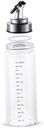 Glass Oil Dispenser Bottle Sauce Container Liquor Pourers Food-grade Borosilicate for Vinegar Soy Sauce More Easy Pour Spout Design Leak for Kitchen Restaurant Use Small