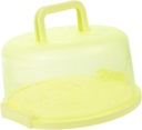 Portable Cake Carrying Box Green Cake Carrier for Birthday Parties Outdoor Use Reusable