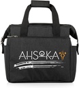 PICNIC TIME Star Wars Ahsoka On The Go Lunch Bag Cooler, Soft Cooler Lunch Box, Insulated Lunch Bag, (Black)