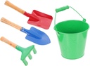 VANZACK 1Set Gardening Tool of Hand Tools for Includes Handy Garden Shovel Rake and Bucket for Outdoor Planting and Beach Play Lightweight and