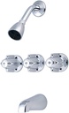 Central Brass 80868-Z Three Handle Tub and Shower Set