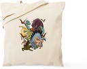 CafePress I Heart Dinosaurs Tote Bag Natural Canvas Tote Bag, Reusable Shopping Bag