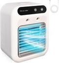 Portable Air Conditioners, Evaporative Air Cooler with 2 Wind Speeds & 2 Cool Mists, Rechargeable Personal Mini Air Conditioner with 3 Timers, Portable Ac Unit Fan for Home Room Camping Car Office RV