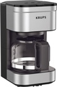 KRUPS Simply Brew Compact 5 Cup Coffee Maker: Stainless Steel Design, Pause & Brew, Keep Warm, Reusable Filter, Drip-Free Carafe