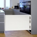 Cafe Door Swinging Door,Pine Wood Saloon Door Half Waist Door Automatic Closing Doors for Kitchen Bar Porch Entrance Counter Swinging Door,35.4x23.6in,White