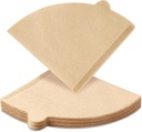 Coffee Filter 2-4 Cup Preserves Flavor and Convenience - Unbleached Cone Disposable Coffee Filter Paper Use for V60 & Conical Shaped Pour Over Drip Coffee Maker (V60, 100, Count)