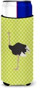 Caroline's Treasures Common Ostrich Green Decorative Hugger, Slim Can, Multicolor