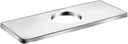 hansgrohe Base Plate for Modern Single-Hole Faucets, 6" Upgrade 6-inch Modern Base Plate for Bathtub Faucet in Chrome, 04565000