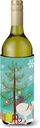 Caroline's Treasures BB9316LITERK German Modena Pigeon Christmas Wine Bottle Hugger, Teal Bottle Cooler Sleeve Hugger Machine Washable Collapsible Insulator Beverage Insulated Holder