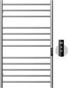 POPFLY Electric Towel Warmer, 40×24 Inch Large Towel Warmers for Bathroom with Built-in Timer & Temperature Multi-Level Adjustments, 12 Bars 304 Stainless Steel Heated Towel Rack, Brushed