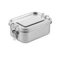 Stainless steel lunch box with removable compartment, food storage container, sturdy leak-proof lunch box, suitable for work, picnics (1200ml)