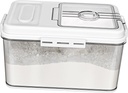 Airtight Rice Storage Container Multi Functional Grain Dispenser for Kitchen for Rice Flour and Pet Food Stylish Design with High Sealability for Freshness