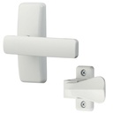 Ideal Security Door Lever for Storm and Screen Doors, White (2-Piece Set)