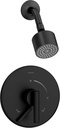 Symmons S-3501-CYL-B-MB-1.5-TRM Dia Single Handle 1-Spray Shower Trim with Secondary Volume Control in Matte Black - 1.5 GPM (Valve Not Included)