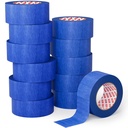 SWRT 2 Inch x 55 Yards x 12 Rolls (660 Total Yards) Premium Blue Painters Tape - Masking Tape, Paint Tape, Multi-Surface Blue Tape for Painting, No Residue, Easy Removal, Decorating, Trim, Crafts