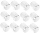 SECFOU 12pcs Sealed Jars Aluminum Cap Airtight Food Storage Containers for Cereals Grains Cookies