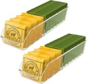 MaxGear Tea Bag Organizer Clear Plastic Tea Bag Storage Holder for Pantry, Kitchen, Cabinet, Countertop, 2 Pack