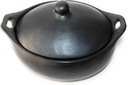 Clay Pot for Cooking - Unglazed Crock Pot Casserole 3.5 Lt