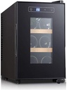 Mini Wine Cooler, Compressor Freestanding Chiller-Counter Top Red/White Wine, Beer and Champagne Wine Cellar-Digital Temperature Display-Quiet Operation