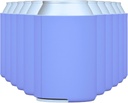 TahoeBay Blank Beer Can Coolers, Plain Bulk Collapsible Foam Soda Cover Coolies, Personalized Sublimation Sleeves for Weddings, Bachelorette Parties, HTV Projects (Cornflower Blue), 12oz