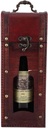 Vintage Wine Bottle Gift Box, Single Red Wine Storage Box with Handle, Holds 1 Bottle