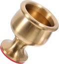 Brass Offering Cup Small Metal Goblet for Water Decorative Use Versatile Tabletop Buddhism Chalice for Worship and Home Decor and Easy to Clean