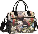 Cartoon Ferrets Lunch Bag Cooler Lunch Box Portable Meal Prep Food Container for Office School Travel Picnic
