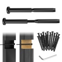CKE 20 Pack Black Invisible Cable Railing Kits, T316 Stainless Steel 3/16" Invisible Receiver, Swage Stud End for Deck Cable Railing Hardware Threaded End Fitting for 2x2, 4x4 Wood/Metal Posts, BCR31