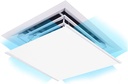 Air Deflector Adjustable Reusable Heat and Air Deflector for Ceiling Vents RV, Home HVAC, AC and Ceiling Registers Air Conditioner Deflector White 17.5"x17.5"