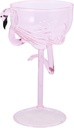 Decorative Flamingo Glass Goblet Pink Cocktail Wine Cup for Parties Bars Restaurants Versatile High Stemmed Drinkware for Cocktails Desserts and Salads