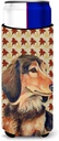 Dachshund Fall Leaves Portrait Ultra Beverage Insulators for slim cans