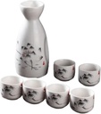 Wine Set Ceramic Sake Set Small Jug Wine Cups Bar Sets Classic Flagon Set Household Liquor Cup Wine