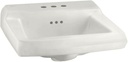 American Standard 0124.024.020 Comrade Wall Sink with Wall Hanger, White