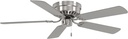 Minka-Aire F565-BN Mesa 52" Hugger Ceiling Fan with Pull Chain, Brushed Nickel