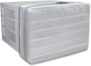 Indoor Air Conditioner Cover for Window Units, Inside Window AC Cover for Winter, fits up to 28''x20''x3.5''(Light Gray)