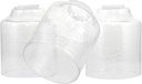 Kira Home Caspian 6" Hammered Glass Shades, Replacement Glass, 1-5/8" Fitter Opening for Threaded Medium Base Socket, 5" x 6", 3-Pack