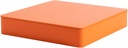 Square Tin Canister/Container for Keeping Car,Tea,Coffee,Cookies, Food,Flour,Baked Goods Storage (Orange__9.25"x9.25"x1.77")