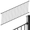 Aluminum Railing Kit, Adjustable Angle Stair Railing Kit, Universal Railing Kit for Wooden Stairs Rails, Concrete Steps & Porch & Deck, Easy to Install, Not Include Post(36in Stair, 4ft)