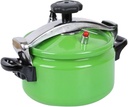 Multi-Functional Pressure Cooker Explosion-Proof Soup Rice Cooking Warmer Anti-Scald Handle Outdoor Camping Hiking Pot for Gas Stove - Green 3.5L