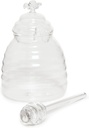 Two's Company 51359 Honey Pot with Honey Comb, Clear