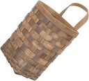 Rustic Wall Hanging Storage Basket Woven Organizer for Home Kitchen Office and Dorm Chic Decor for Sundries and Flower Arrangements