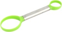 Household Kithen Two Size Vegetable Fruit Scoop Separator Green Silver Tone (id: 7a3 35d 17d 94c 0c9