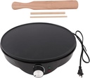 Crepe Maker Machine, Electric Crepe Maker Griddle Cooktop Pancake Maker with Batter Spreader Wooden Spatula for Crepes Roti, Tortilla, Blintzes