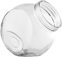 WGVI WGV AZ_VCJ3505_CL Small Glass Cookie Jar, 5", Clear