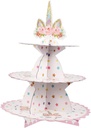 IMIKEYA 1pc Three Paper Cake Storage Stand Decorative Cupcake Display Tray for Parties Weddings and Events Versatile Snack and Fruit Storage Rack Elegant Design for Stylish Serving