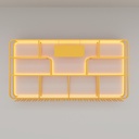 Floating 3 Tier Metal Wall Mounted Wine Shelves with Light and Glass Holder Large Liquor Bar Display Shelf for Kitchen or Wine Cellar Iron Wine Storage Rack Holder (Black) (d 180cm/70.8in)