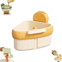 Sink Strainer Basket, New Upgraded Suction Cup Press Sink Drainer Basket Hanging Kitchen Sink Strainer Basket, for Food Waste, Sink Protectors for Kitchen Sink (Yellow 1 Pcs)